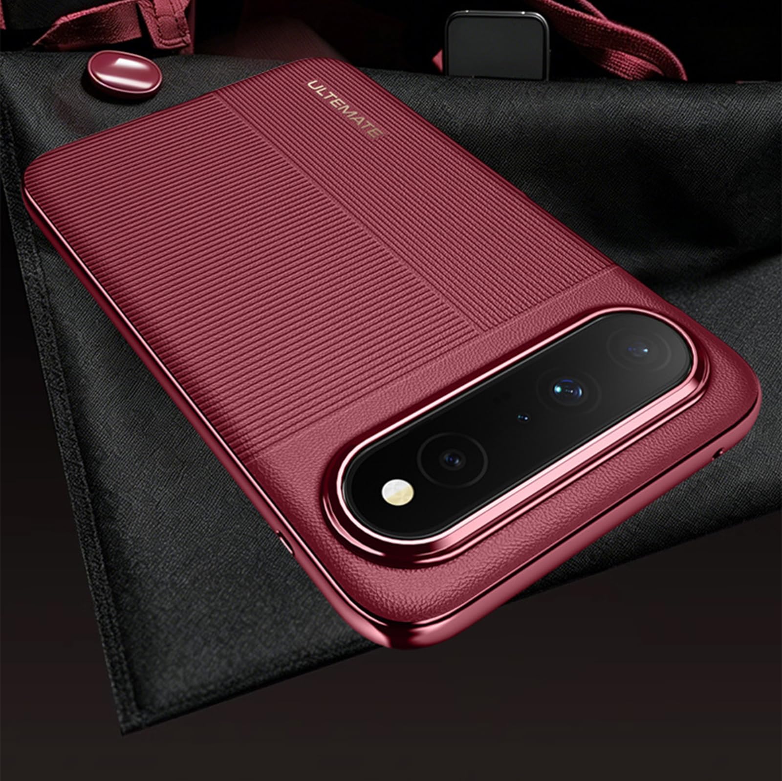 Étui Pour Huawei Pura X View, Electroplated Cuir Coque Mince Antichoc