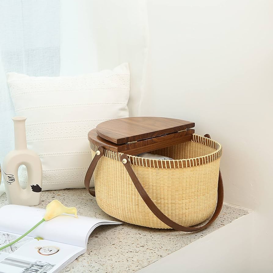 ナンタケットバスケット 美品 Amazon.co.jp: nantucket basket ナンタケットバスケット 楕円型
