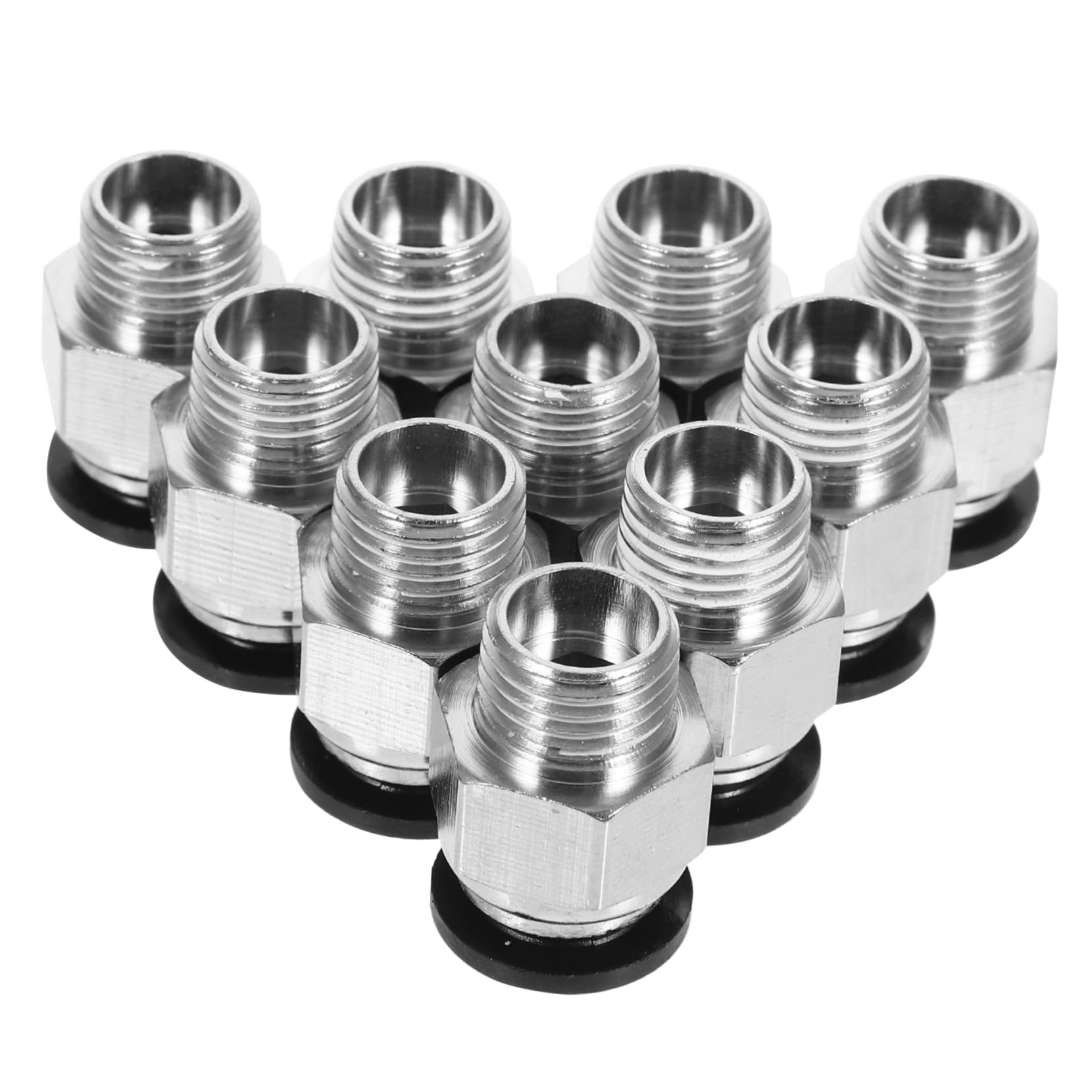 ULTECHNOVO 10 Piezas Conectores Rápidos para Manguera de Aire Conector Pneumático Push In Npt Acoplamiento de Rápida Accesorios para Herramientas Neumáticas Eficaz para Varios Dispositivos