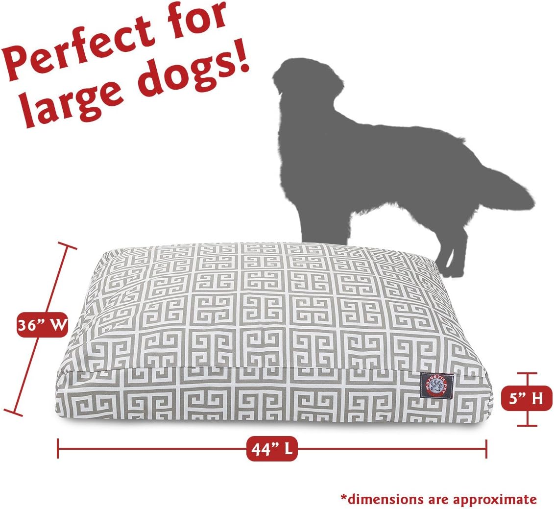 review Majestic Pet Towers Rectangle Pet Bed - Gray - Large
