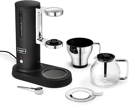Miniatura 2 de aarke Cafetera eléctrica de 10 tazas42 onzas líquidas con parada automática de goteo, jarra de vidrio, prepara olla completa en menos de 6 minutos,