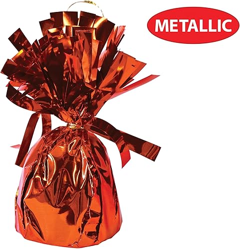 Miniatura 3 de Beistle 50804-ASST 12 Piezas Color Surtido, globo de pesos con envoltura metálica