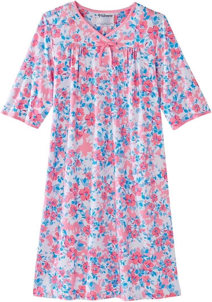 Silverts Women's No Peek Hospital & Home Care Gown
