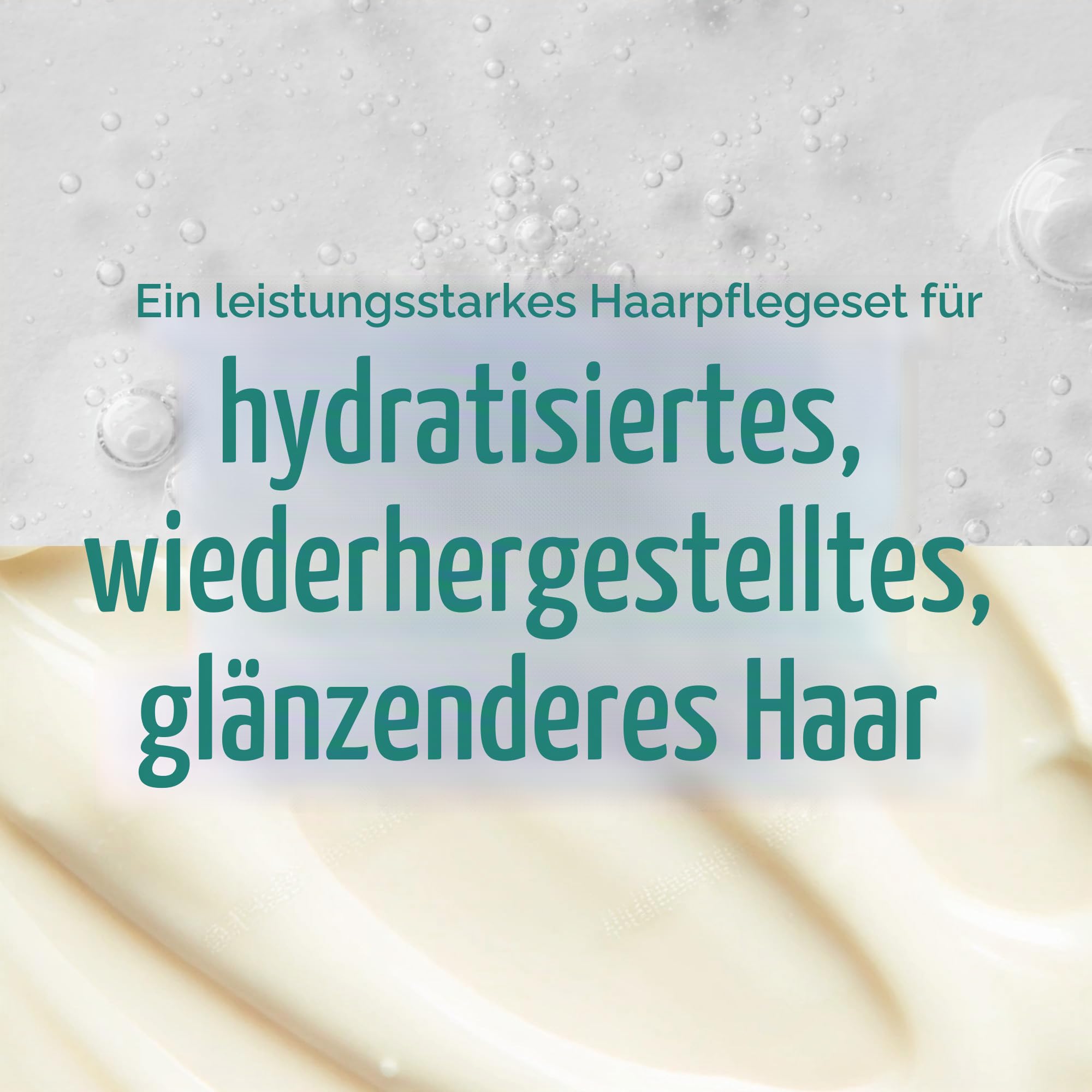 Nature Spell Bond Repair Shampoo- & Spülungsset, repariert geschädigte Haarstruktur und beugt Haarbruch vor, mit Hyaluronsäure, sulfatfrei, für alle Haartypen, vegan, 2er-Pack, je 300 ml
