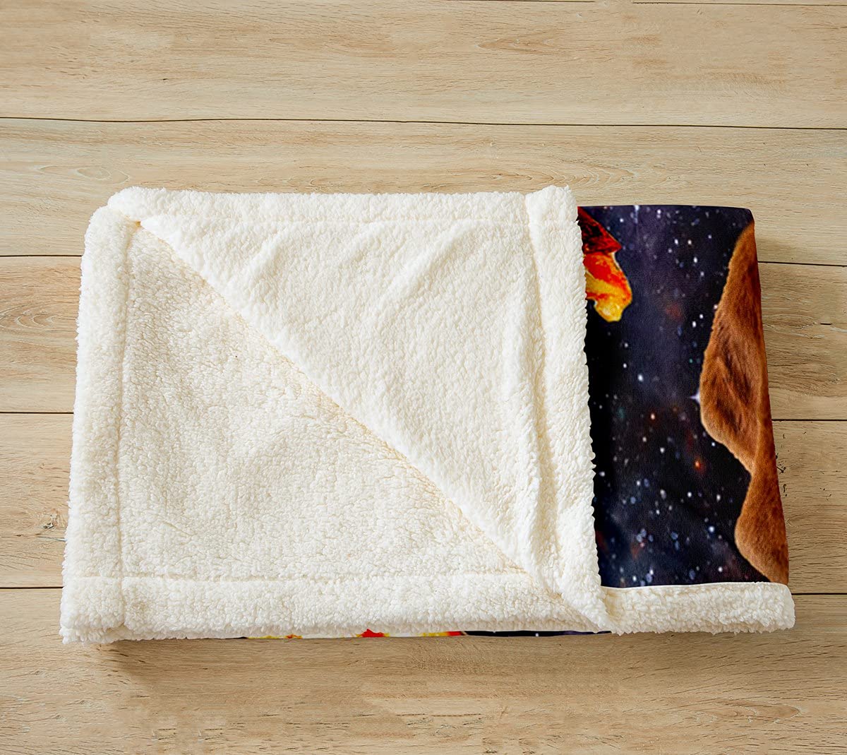 Manta de perro para niños, linda 3D para cachorros, pizza, cálida manta difusa, para cama, sofá, galaxia, divertida, para mascotas, perros de forro polar, manta de franela transpirable 3D animal King