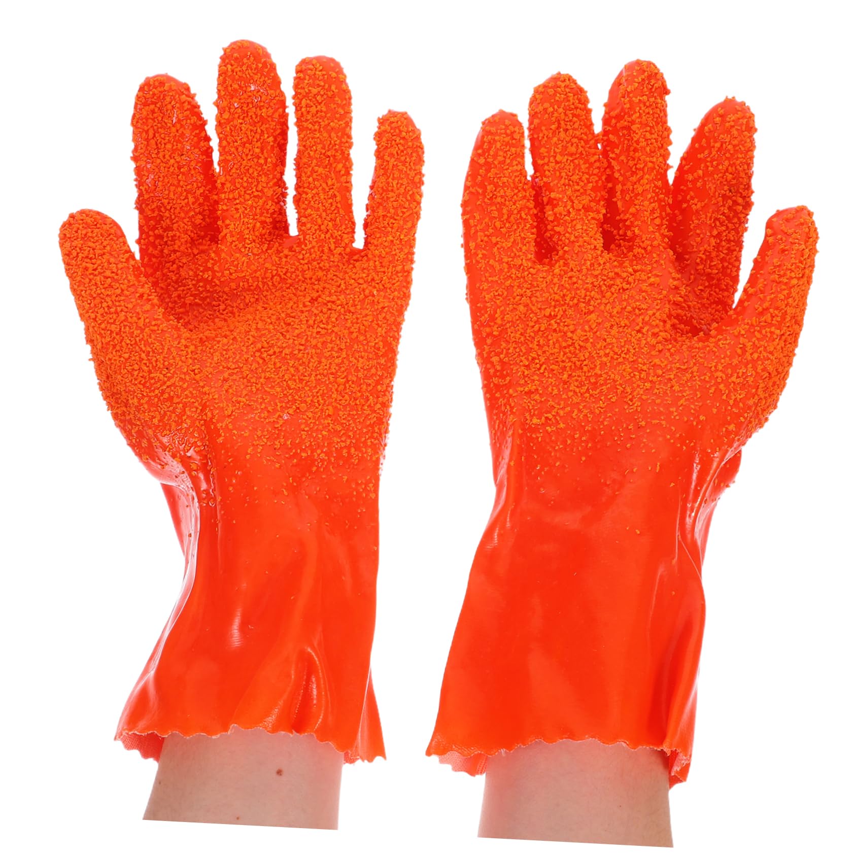SEWACC 6 Guantes de Limpieza Impermeables Antideslizantes para Drenaje y Plomería de Guantes Resistentes la Abrasión Diseño Flexible Tipo Serpiente Uso y Seguro