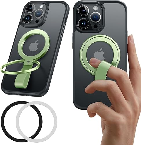 Miniatura 8 de TORRAS Soporte magnético de agarre para teléfono, compatible con PopSockets MagSafe Ring extraíble, para iPhone 15, 14, 13, 12 11 ProMaxPlusMini,