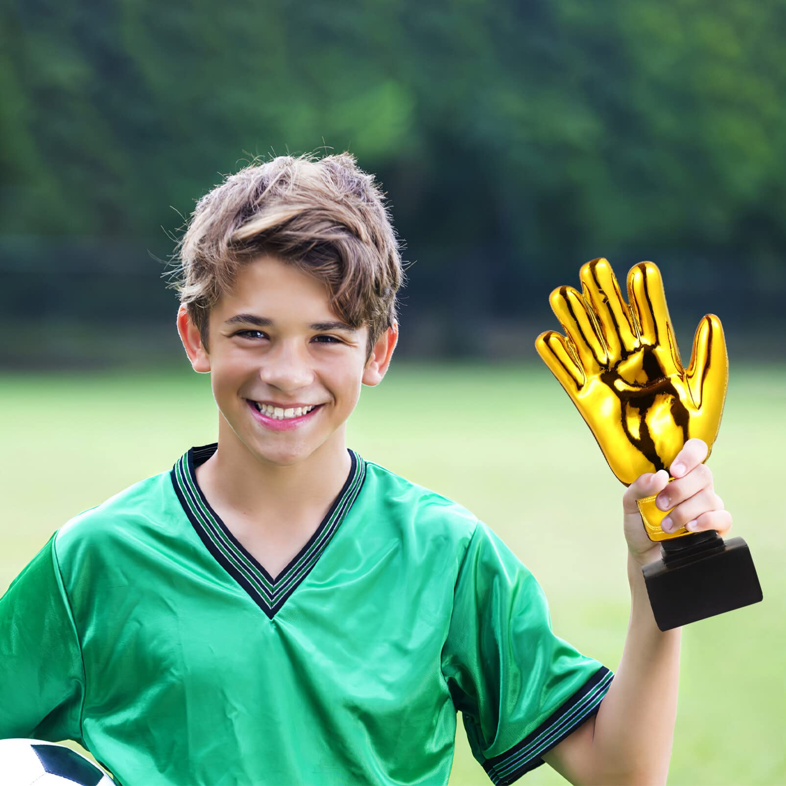 BESPORTBLE Premi e Trofei Confezione Sfusa Trofeo MVP Trofeo di Calcio Pallone Decorazioni in Oro Trofeo del Partito alla Rinfusa Coppa Giocattolo per Portiere Bambino Trofeo