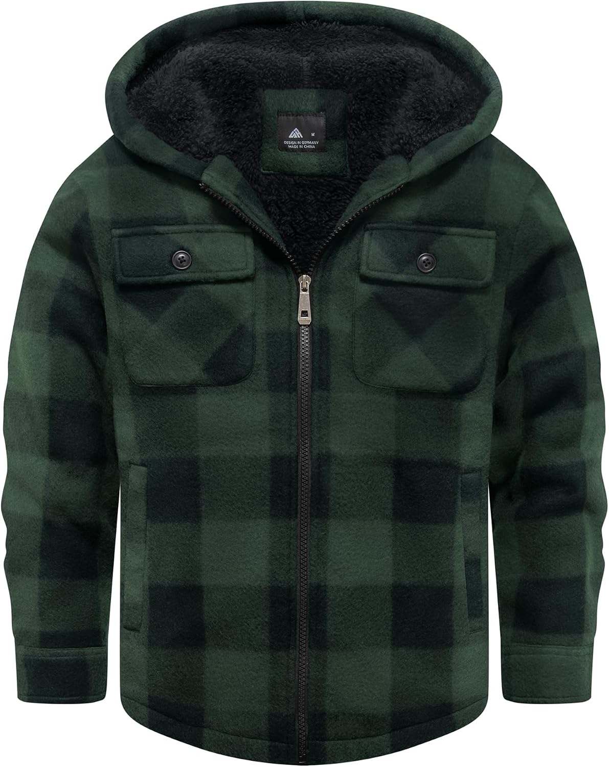 GEEK LIGHTING Boys Girls Flannel Fleece Jackets Sherpa Lined Hoodies