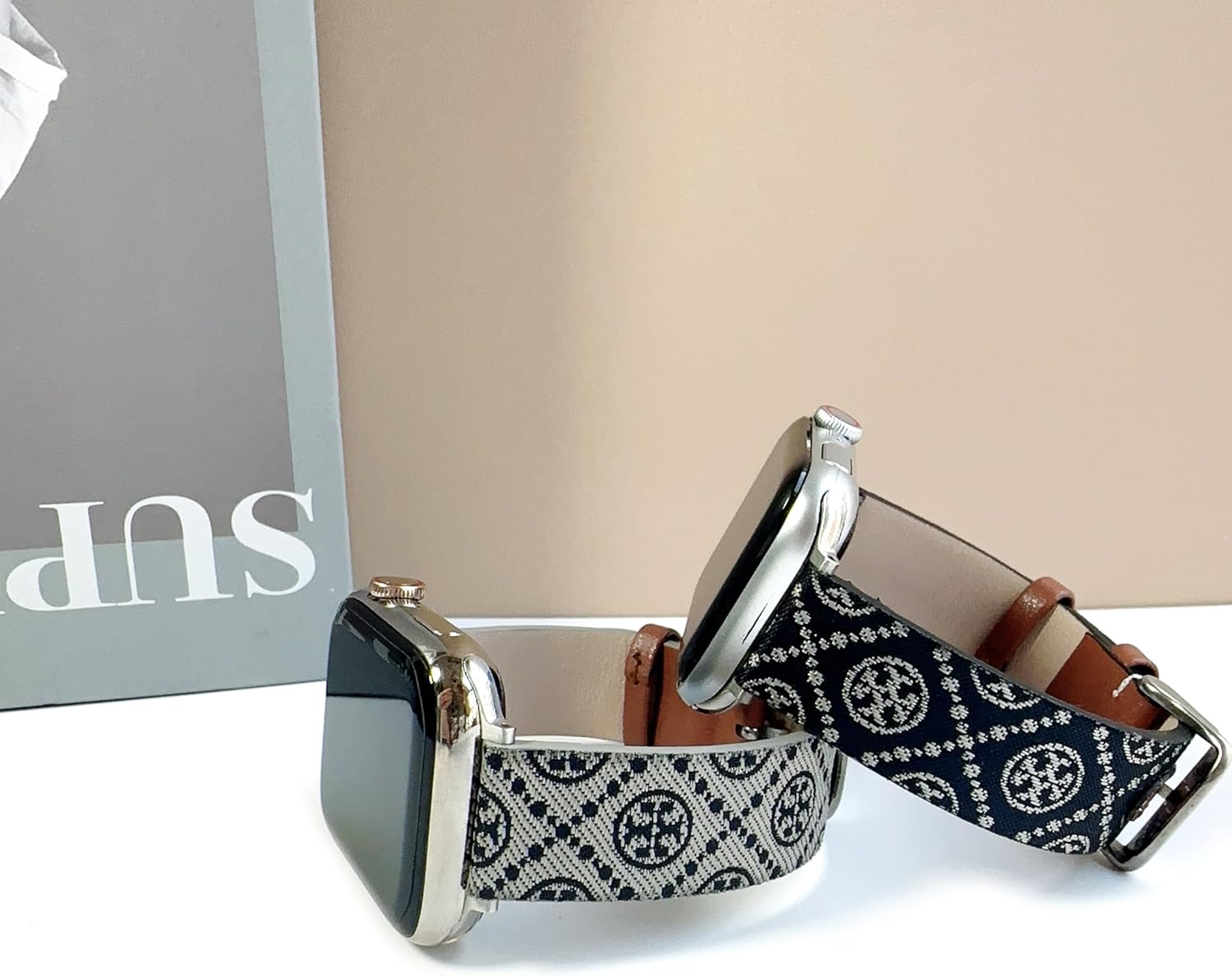 Sidart Luxury Soft Designer Leather Band Compatible with Apple Watch Series Ultra 9 8 7 6 5 4 3 2 1 SE, 38mm 40mm 41mm 42mm 44mm 45mm 46mm 49mm Single Tour for Women and Men - Image 3