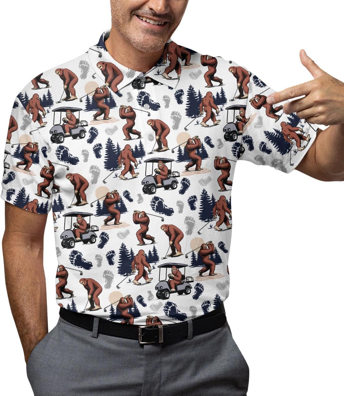 ACEPrints Colorful Hawaiian Polo Shirts for Men Casual Mens Polo Shirts Short Sleeve Golf Shirts for Men