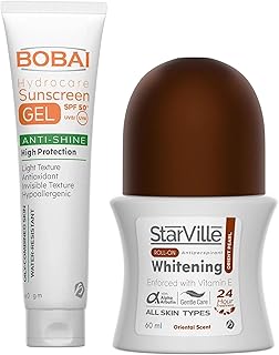 مزيل عرق رول اون برائحة لؤلؤ شرقية من ستارفيل مع جل واقي الشمس بوباي لنوع البشرةالكلة 50 SPF 100.0 ملليلتر