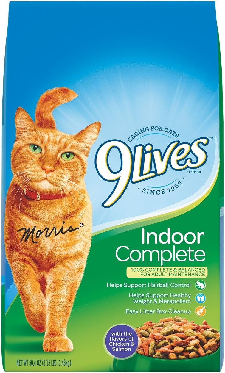9 Lives Indoor Complete, 3.15-Pound Bags (Pack Of 3)