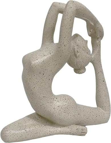 Estatuas de yoga para decoración de habitación, escultura de decoración de mesa zen para accesorios de meditación, pequeñas figuras estéticas para