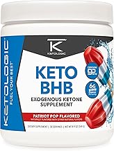 Ketologic Keto BHB (Patriot Pop Flavor) 30 Servings - Exogenous Ketone Supplement with goBHB, Beta-Hydroxybutyrate Salts