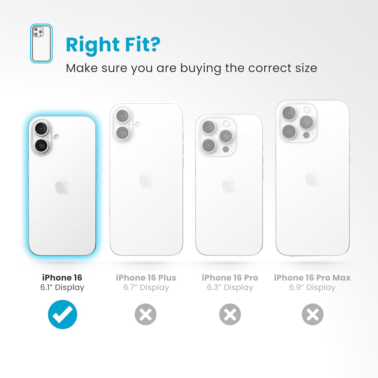 Speck Presidio Perfect Clear iPhone 16 Case - Slim Phone Case