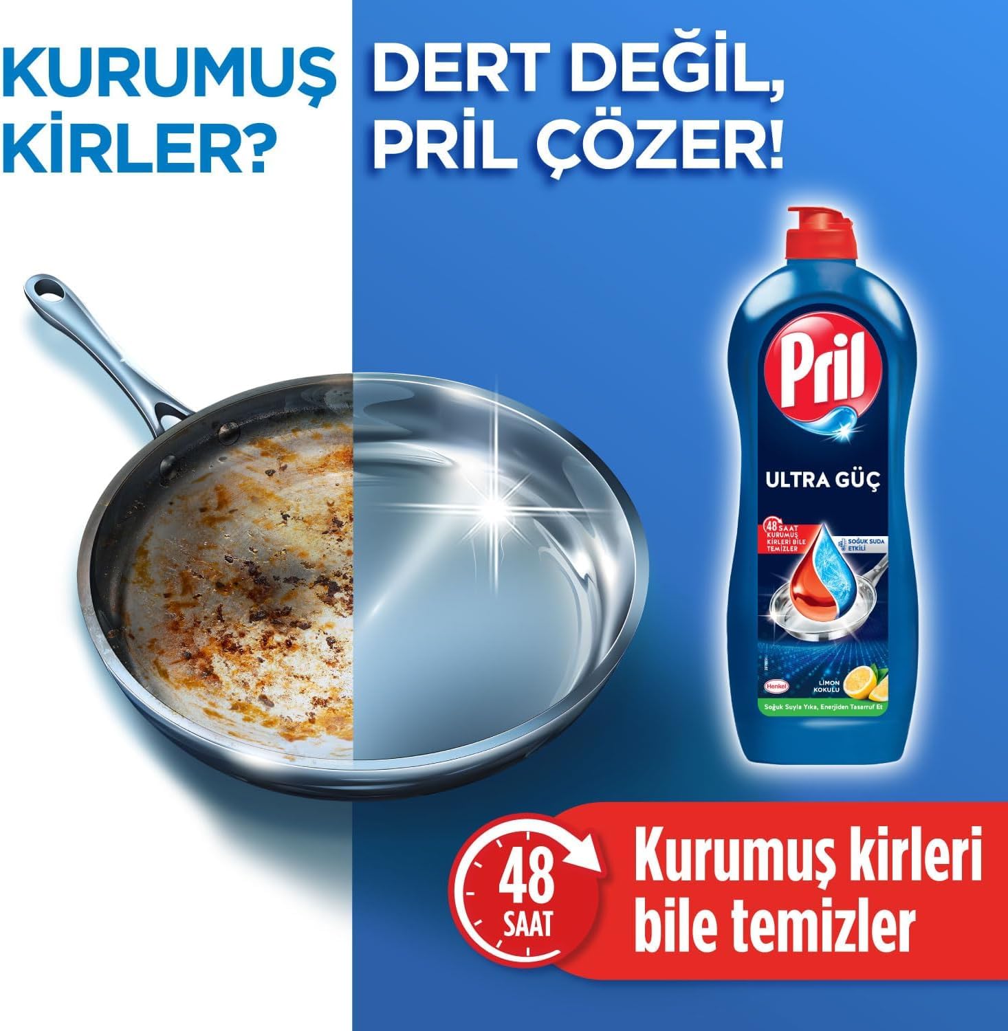 Pril Sirke Etkili Bulaşık Deterjanı 1100ml, Sirkeli 1.1L