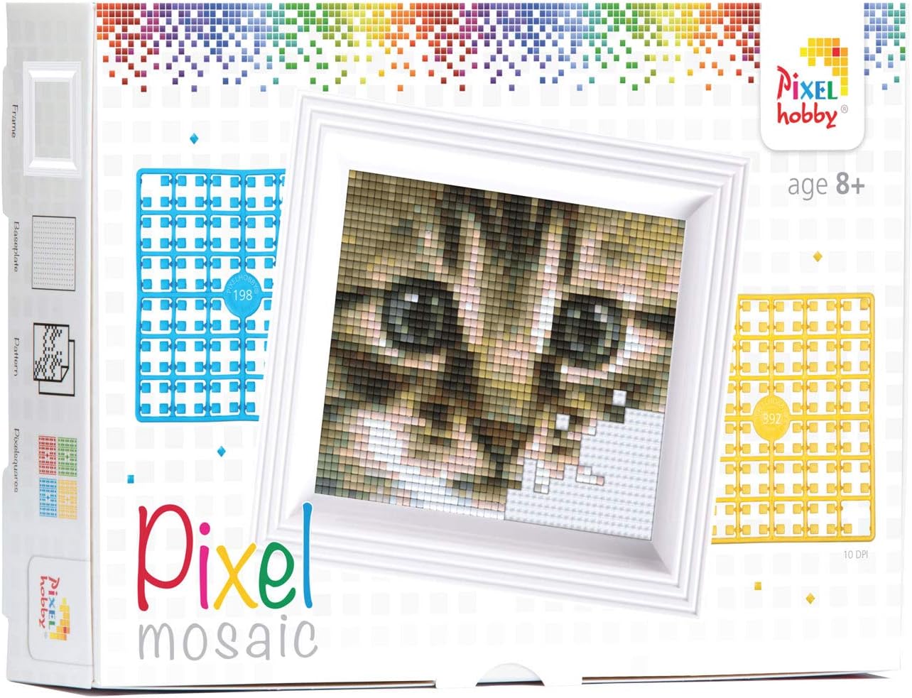 Pixel P31157 Mosaic Gift Packaging Nemo Pixel Picture with Frame, Easy Plug-in System, No Ironing or Gluing, Stones Made of Organic Plastic