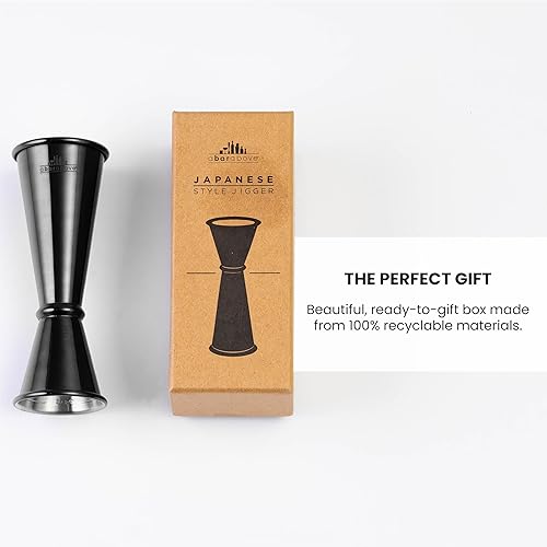 Miniatura 23 de A Bar Above Jigger japonés de alta calidad, 8 marcas de medición precisas, resistente acero inoxidable 304, doble jigger de cóctel para camareros