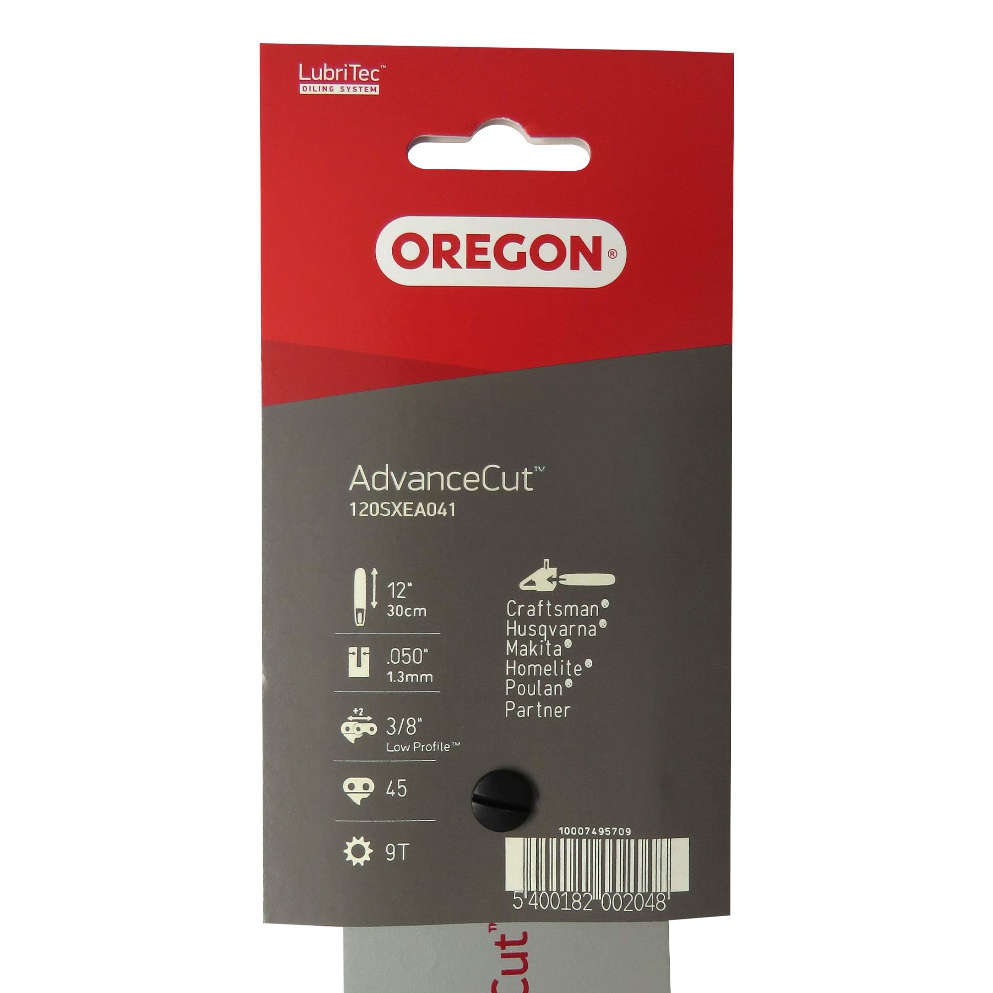 Oregon Chainsaw Guide Bar, AdvanceCut, 18 in, 3/8 in Low Profile, .050