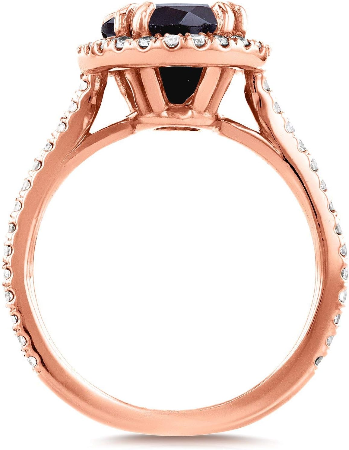 Kobelli Oval 10x8 Garnet & Diamond Ring - Image 4