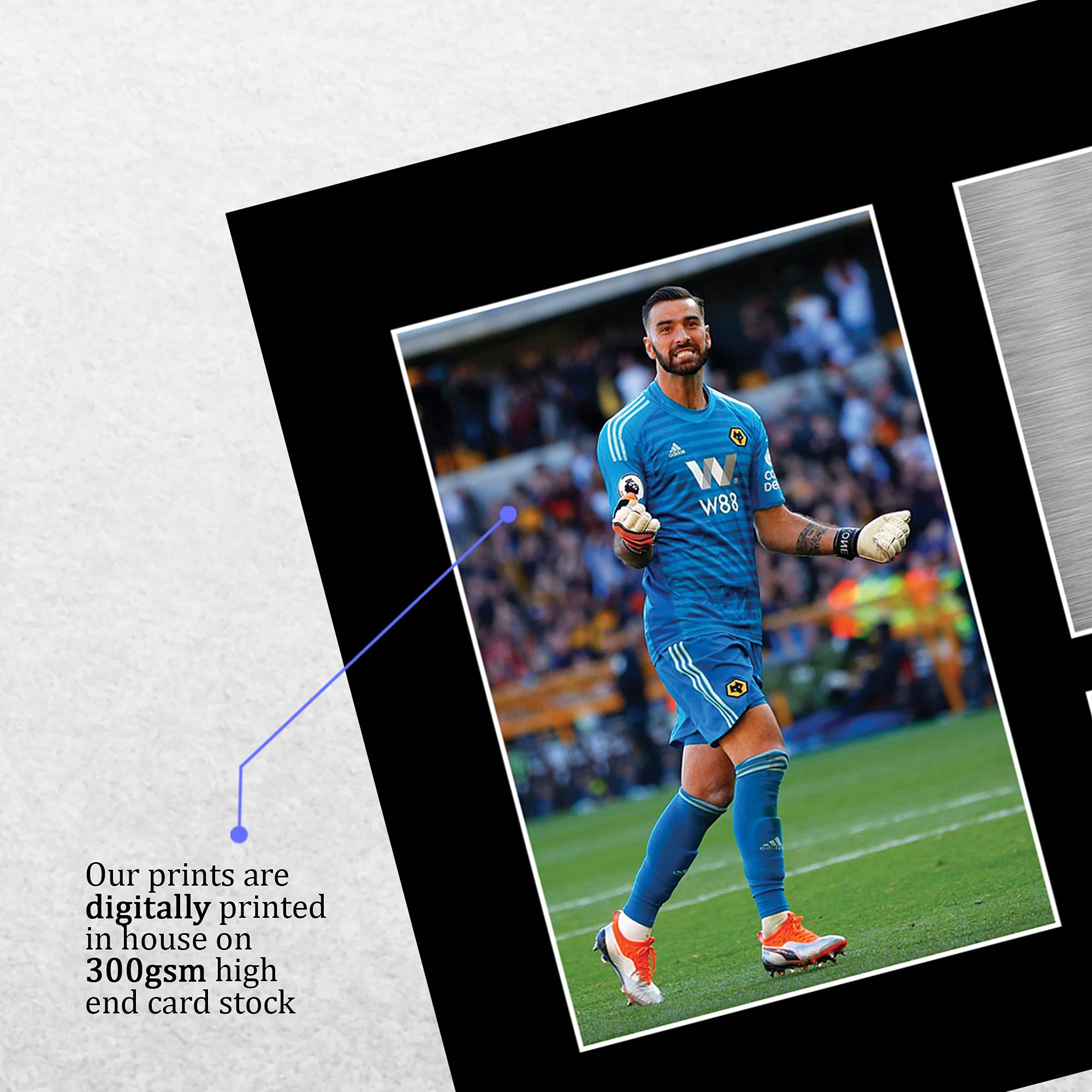 HWC Trading FR A4 Antonio Rudiger Chelsea Regali Stampati Autografo Firmato Foto Per Gli Appassionati Di Calcio E Sostenitori - A4 Framed