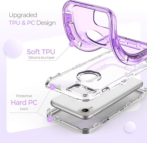 Vista 13 de ORIbox Funda compatible con iPhone XR, resistente a los golpes, anticaídas, transparente (paquete de 3)