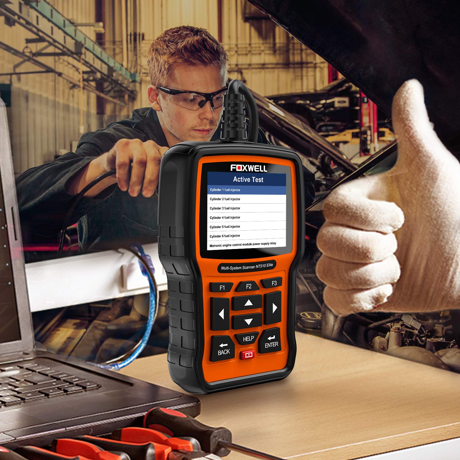 FOXWELL NT510 Elite Full Systems Scanner for BMW Automotive Obd2 Code