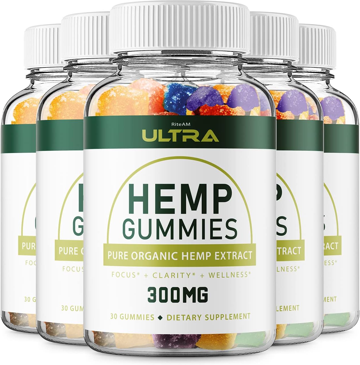 (5 Pack) Ultra Hemp Gummies Advanced Formula Ultra Hemp