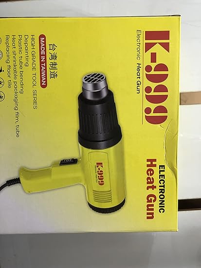 K999 Original Electronics Plastic 1800 Watts Hot Air Gun for Shrink Wrapping Packing, Plastic tube bending, Depainting (Colour May Vary)