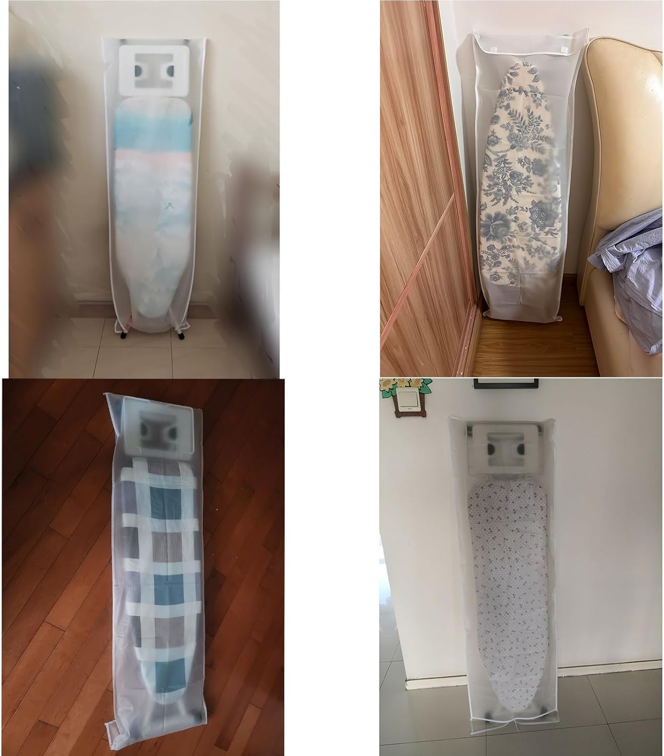 Fundas para Tablas de Planchar, Funda de Almacenamiento for Tabla de Planchar, Transparente, a Prueba de Polvo, Varios tamaños(46x141cm)