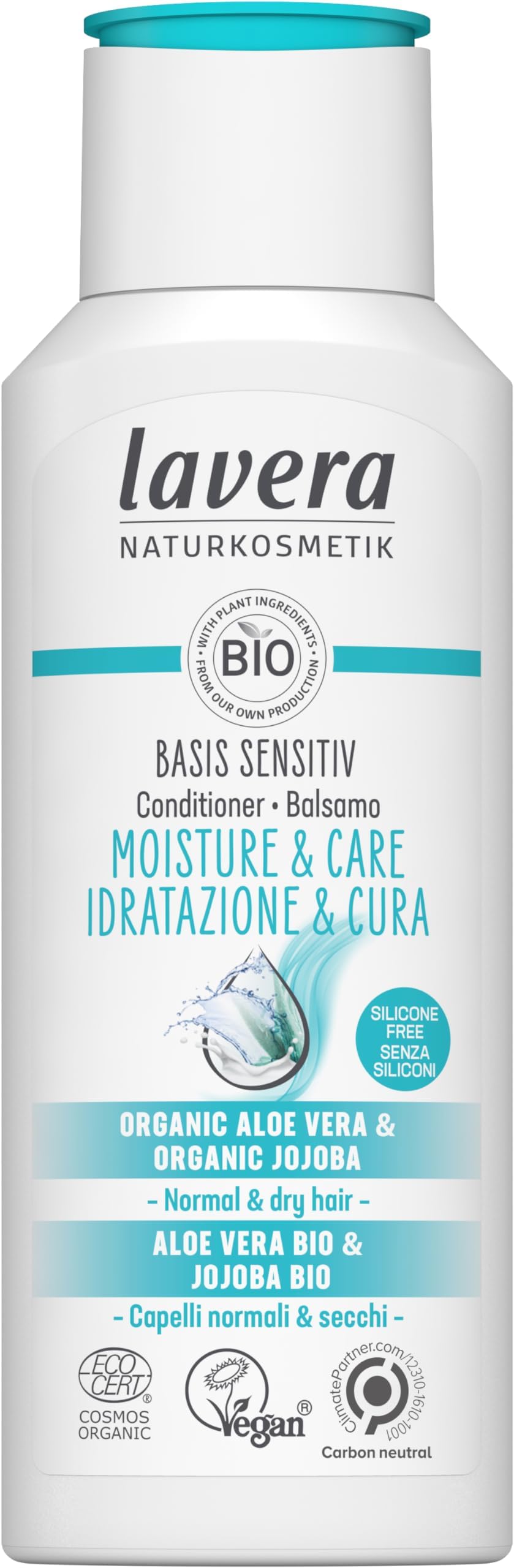 Conditioner Basis Sensitiv Moisture and Care • Moisturising Conditioner • Hair Care • Natural Cosmetics • Vegan • Certified • 200ml, 110441