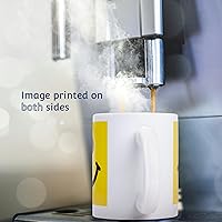 Vista 3 de 3dRose "Black And White Chevron Monogram Initial F" - Taza roja de dos tonos, 11 onzas, negro/blanco/rojo