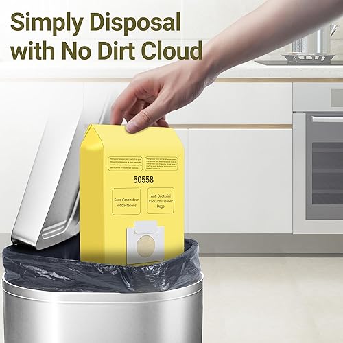 Miniatura 14 de 50558 Bolsas de vacío de repuesto para recipiente Kenmore tipo CQ 5055, 50555, 50557, 50558 y Panasonic tipo C-5, C-18, 200 Series, 400 Series, 600