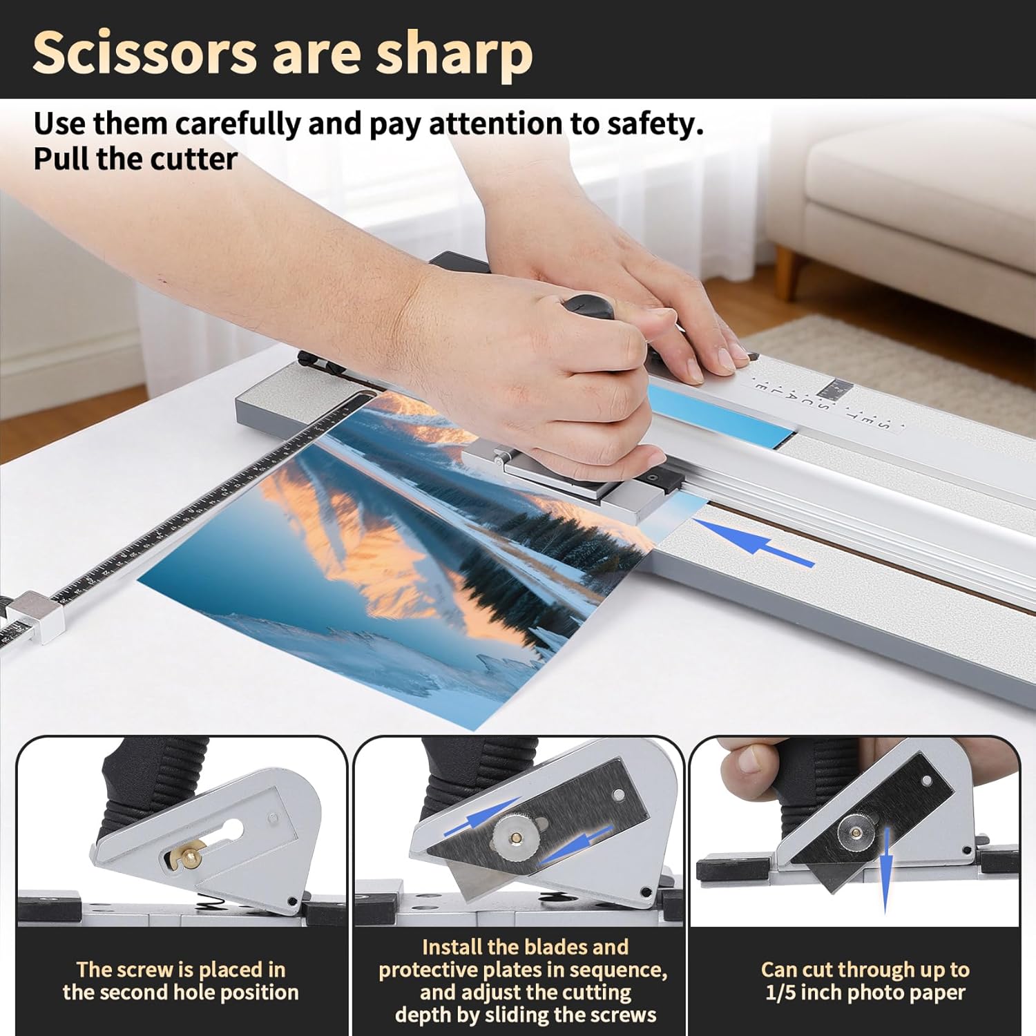 WTFOVOV 32in Mat Cutter for Framing, High Precision Mat Board Cutting System for Picture Frames, Artwork, Photography and Design, Ideal for Home DIY Users Creating Clean, Professional Bevel Cuts