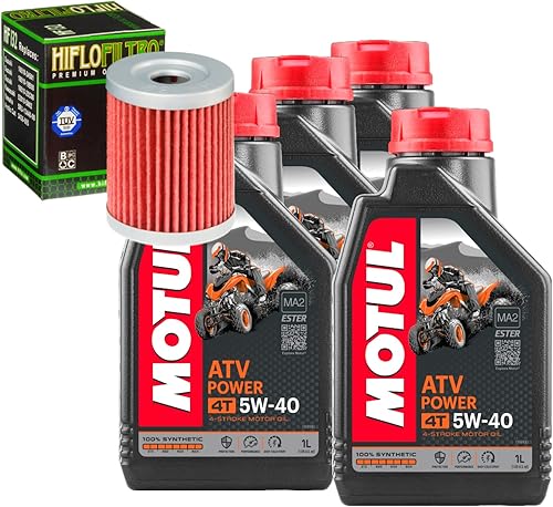 Kit de cambio de aceite y filtro para Arctic Cat 2003 300 2X4 SySynthetic 5W-40
