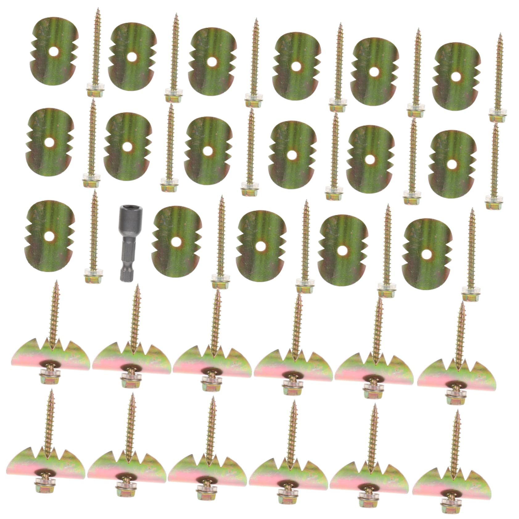 Lurrose 50pcs U-Shaped Wire Fence Nails Metal Fencing Staples for Garden Installation Heavy Duty Stakes Easy to Use for Secure Fencing