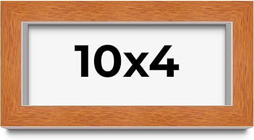 Miniatura 172 de Marco marrón de 18 x 24 pulgadas, marco de madera maciza de nuez de miel, ancho de moldeo de 0.875 pulgadas, profundidad de rabo de 0.875 pulgadas