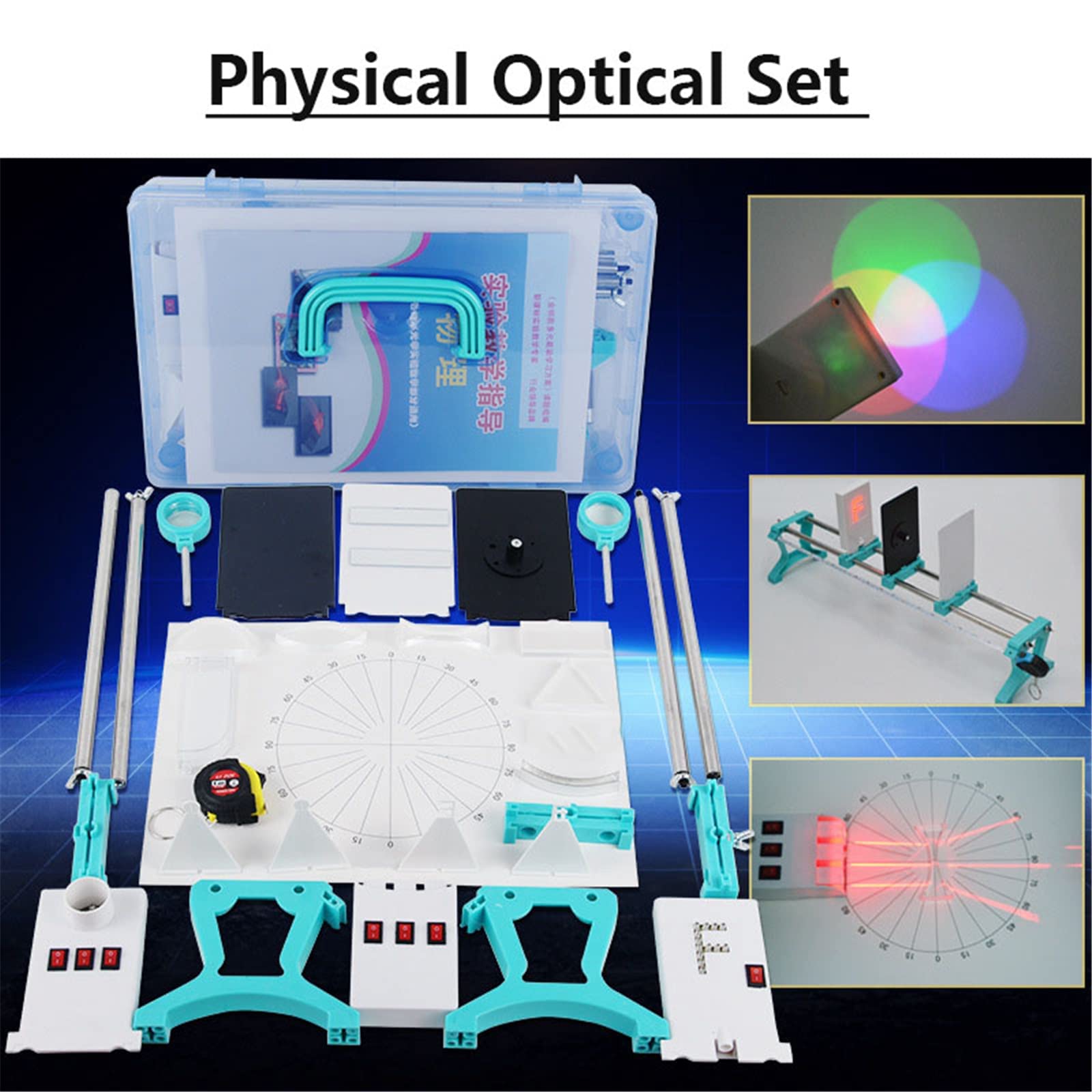 Kit Laboratorio Fisica Per Insegnanti, Esperimenti Ottici, Livello Intermedio, Strumenti Educativi