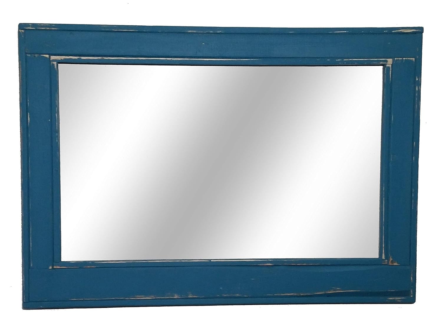 Herringbone Reclaimed Wood Framed Mirror, Available in 4