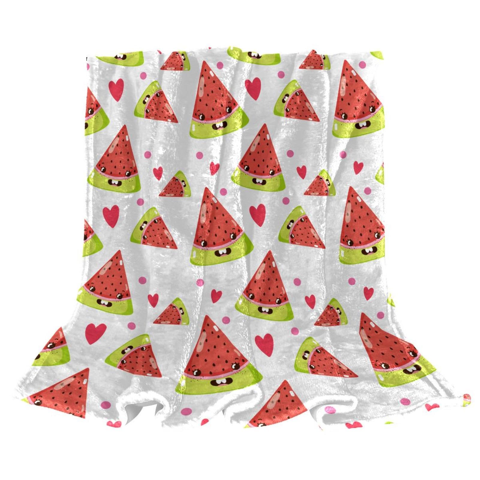 Couverture polaire fruits mignons plaid canapé lit salon bureau 150x130cm chaud