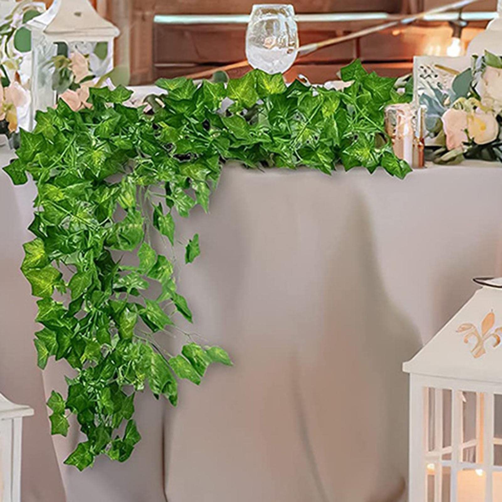 Decorazione Da Parete Edera Artificiale Con Foglie Verdi Piante Finte Giardino Interno Ed Esterno, Ve Decorativa Sala Matrimoni, Confezione Da 10 Da 488,41 € | DHgate