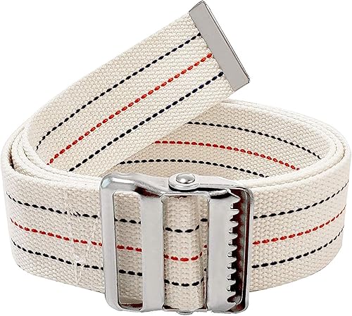 Vista 14 de LiftAid Cinturón de transferencia y marcha de 60 pulgadas con hebilla y bucle de metal, ayuda para caminar, pararse y transferir para personas Negro