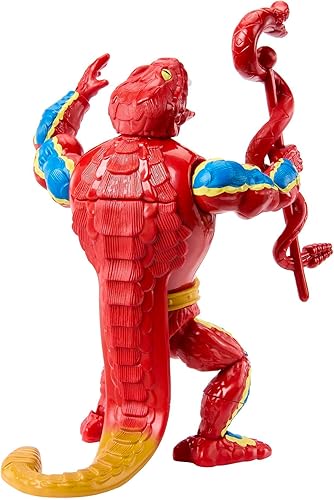 Miniatura 5 de Masters of the Universe Origins Figura de acción y accesorio, Rise of Snake Men Rattlor, articulación y mini libro de cómics, 5.5 pulgadas