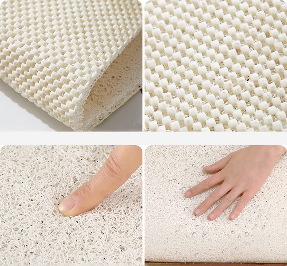 Tappetino Doccia In Luffa Con Massaggio Piedi, Extra Large, Antiscivolo, PVC Ecologico, Tagliabile Su Misura, Senza Ventose - 2