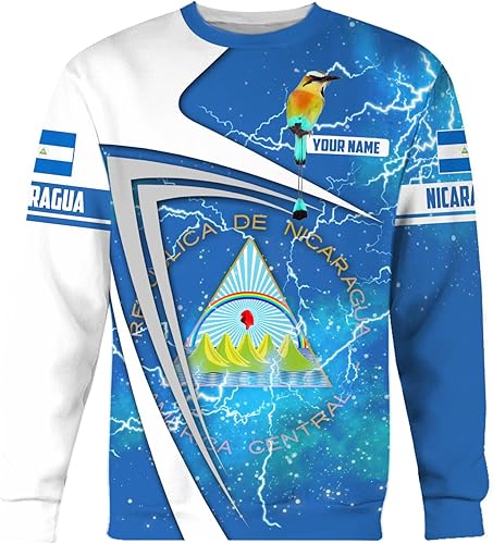 Miniatura 5 de Camisa personalizada de Nicaragua con bandera de Nicaragua para hombres y mujeres, camiseta de Nicaragua, camiseta de Nicaragua