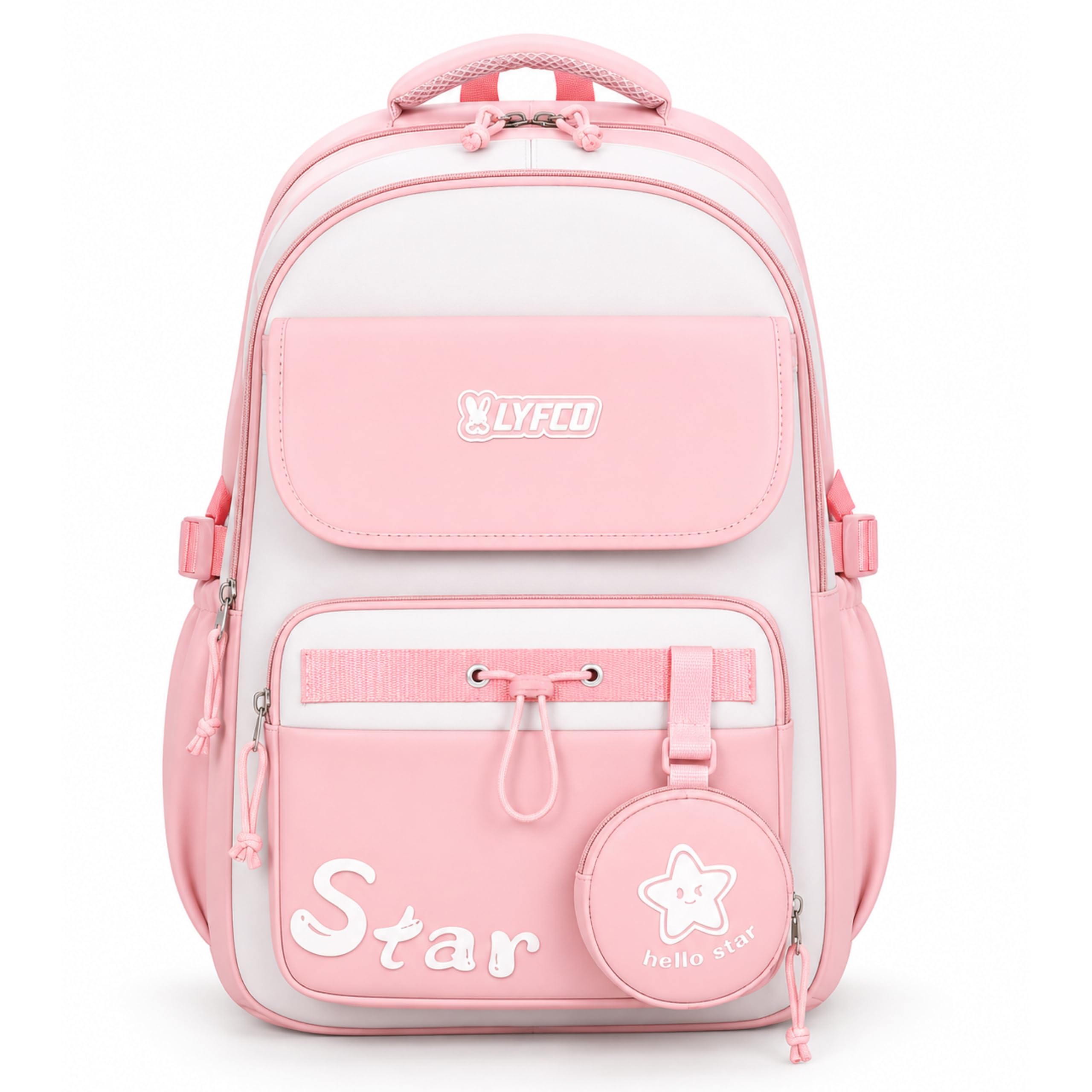 unisex school backpack with detachable pouch | 18 inch large capacity bag for girls & boys for teens and adults | best for school, tution, travel, camping and daily commute