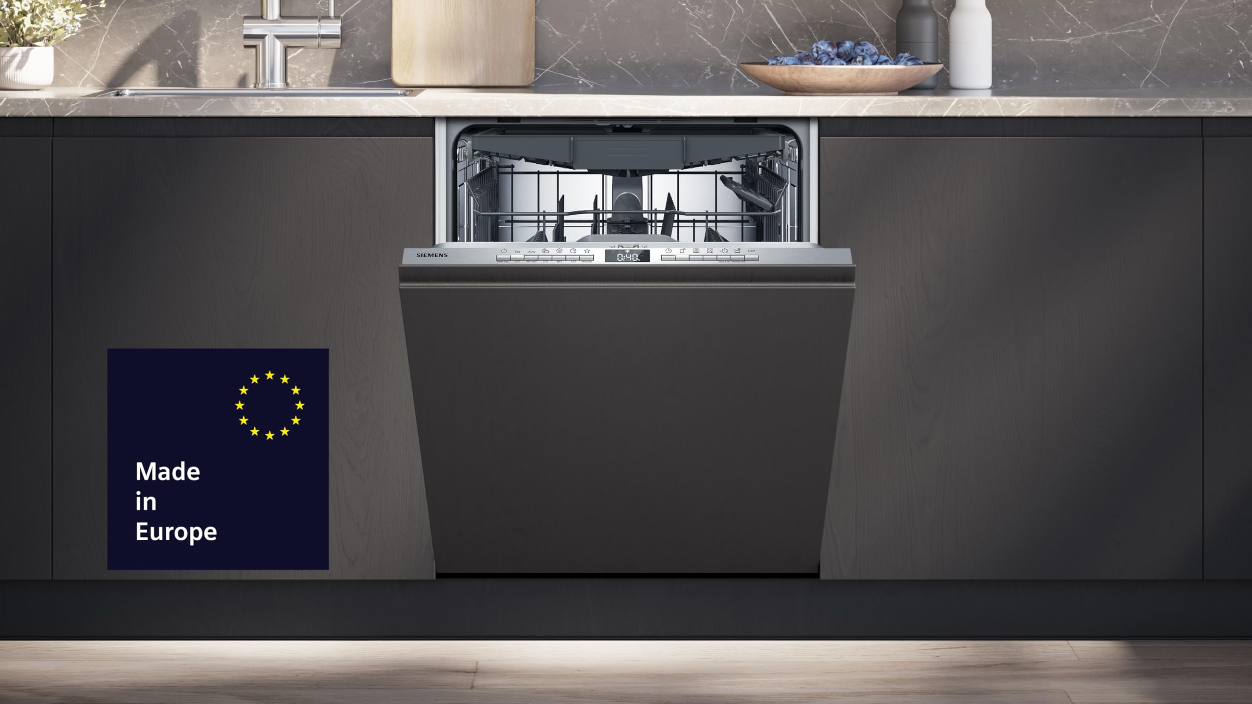 Siemens iQ300 SN63EX06VE Vollintegrierte Spülmaschine 60 cm Besteckschublade varioSpeed Automatische Türöffnung