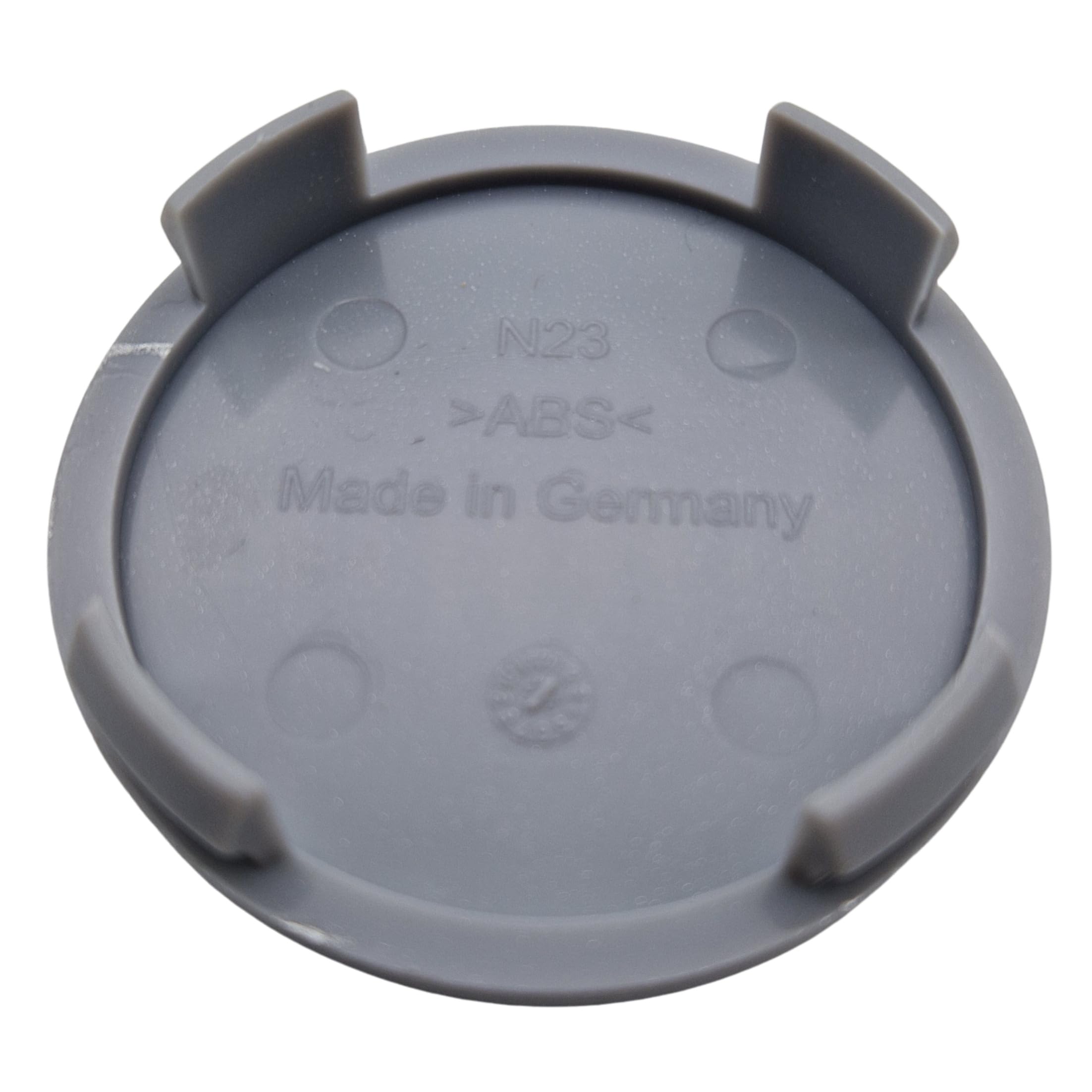 1 x Alutec zaślepka do piast 60 mm srebrna (N23) Logo czarne (ALH) - oryginalna zaślepka do felg/nasadka/pokrywka piasty