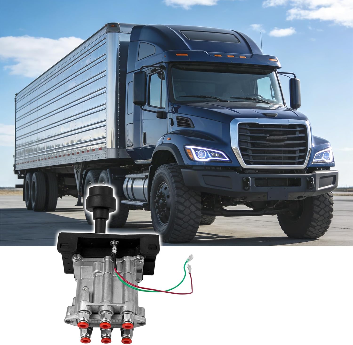 328388-79X 329358X Heavy Duty Air Shift Control Valve 328388-79x Compatible with Volvo Scania Tipper Truck 2000-2025 Replacement for 328388-79X 329358X